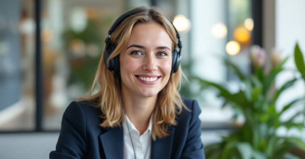 Étudiant en licence gestion d'entreprise travaillant sur un projet universitaire en salle de cours moderne