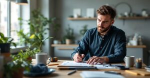Outils de gestion de projets affichés sur un écran dans un bureau moderne et lumineux
