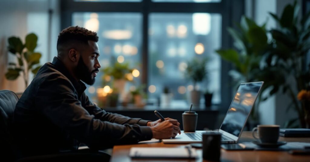 Documents nécessaires pour créer une micro-entreprise posés sur un bureau moderne
