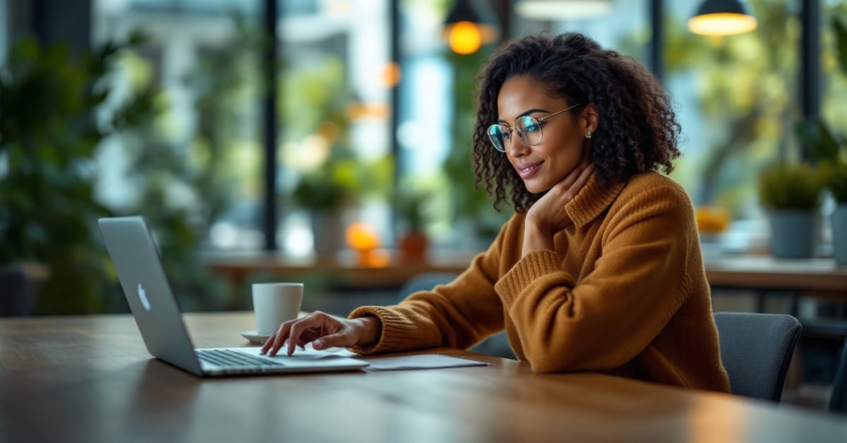 Outil de gestion d'entreprise sur écran d'ordinateur dans un bureau moderne